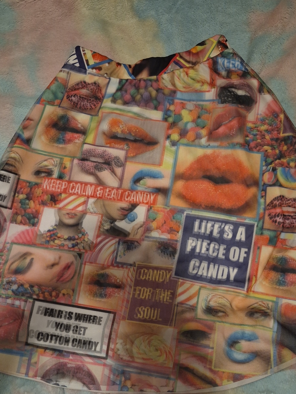 Y2K Seductions By Sirens Pop Art Candy Skirt